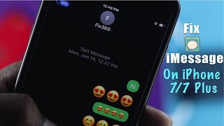 iPhone 7  7 Plus iMessage Activation Unsuccessful – Fixed [upl. by Eeryt]