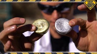 Mixing Molten Aluminum With Molten Brass  How To Use Mini Metal Foundry For Mixing Metals [upl. by Sualk]