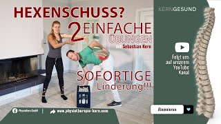 Ein Hexenschuss wer kennt das nicht Mit 2 Übungen bist Du schmerzfrei [upl. by Kinelski825]