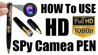 Review Of How to use Spy Pen Camera Full HD 1080P Photo  Video  Recording [upl. by Airb]