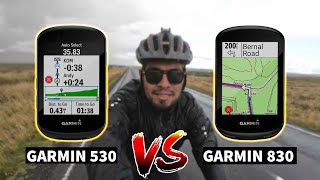 Garmin 530 vs 830  Comparativa  ¿GPS ciclismo cual elegir [upl. by Herold]