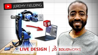 How I Made a 7Axis Robot from Scratch  SOLIDWORKS LIVE Design [upl. by Lashoh]