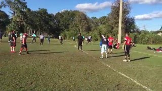 MH SHUFFLE PASS JUMP BALL TD  2016 USFTL Nationals Flag Football Tournament Highlight [upl. by Nairbal807]