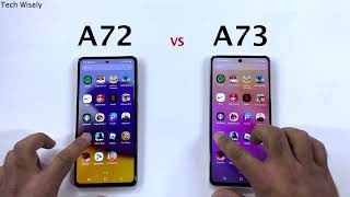 SAMSUNG A72 vs A73 in 2023  Speed Test [upl. by Kusin]