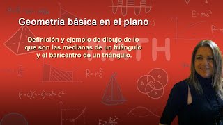 599 Medianas de un triángulo y baricentro de un triángulo definición y ejemplo [upl. by Harmon]