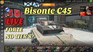 JOGANDO AO VIVO  BISONTE C45  VALE A PENA COMPRAR  World of Tanks Blitz [upl. by Udale]