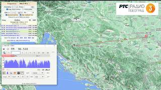 Tropo FM DX  RTS Radio Beograd 1 3 202 from Serbia  received in Bihać Bosnia 31012024 [upl. by Chaffee474]