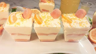 Limoncello Tiramisu Cups  Italian Summer Dessert Recipe [upl. by Cain]