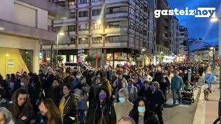 Manifestación 8M 2022 en VitoriaGasteiz [upl. by Gauthier]