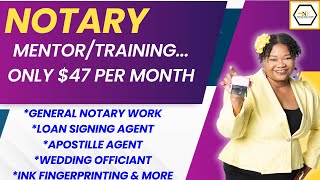 New Notary Training All Inclusive Mentor Apostille Training General Notary work Loan signing agent [upl. by Alekal]