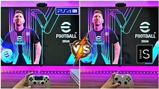 Efootball 2024 PS4 PRO Vs Xbox Series S [upl. by Gally]