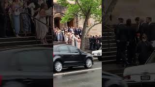 Wedding exit  St Marys Church North Sydney Australia [upl. by Yaakov]