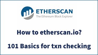 How to Etherscanio 101 on transaction and wallet checking [upl. by Seni]