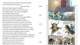 Beowulf Part 2 The Coming of Beowulf Read Aloud w Analysis [upl. by Teuton817]