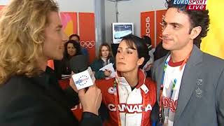 MarieFrance Dubreuil amp Patrice Lauzon Olympics 2006 AccidentFall Interview [upl. by Nasar]