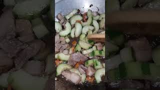 PORK WITH CUCUMBER RECIPE [upl. by Duston]