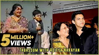 Udit Narayans son Aditya Narayan sings his fathers song  Tabassum Talkies [upl. by Maillliw392]