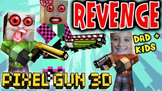 Lets Play Pixel Gun w Dad Daughter amp Son Revenge in the End Alliance Formed pt 6 [upl. by Hguh]