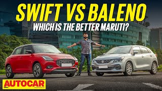 2024 Maruti Swift vs Maruti Baleno  Sibling Rivalry  Comparison  Autocar India [upl. by Netsuj222]