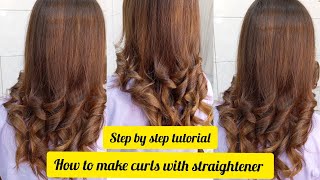 Achieve Gorgeous Loose Curls with This Easy Method  how to make loose curls with a straightener [upl. by Odranreb]