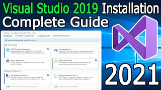 How to Install Microsoft Visual Studio on Windows 10 64 bit  2021 Update  Complete guide [upl. by Lorene]