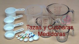 Cómo Usar Tazas Jarras y Cucharas Medidoras  Equivalencias │Club de Reposteria [upl. by Garrik]