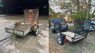 Restore old utility trailer [upl. by Ytrebil]