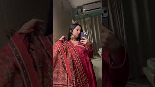 Styling my Ajrakh Dupatta ajrakh kurtaset ethnicwear redsalwarsuit [upl. by Camel307]