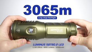 ASTROLUX EC01X  3065m long range flashlight  6800 lumens  32000mAh battery  TypeC inputoutput [upl. by Brendan841]