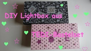 DIY Lightbox mit Bastelset vom TEDI [upl. by Novek]