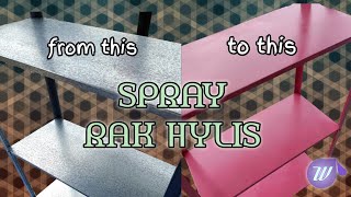 SPRAY RAK HYLLIS IKEA  Diy  Repaint [upl. by Schiro]