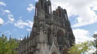 Cathédrale NotreDame de Reims  Présentation des 5 cloches de volée  sonnerie en plenum [upl. by Carlyn172]