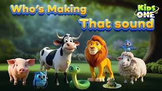 Sing Along with Animal Sounds Who’s Making That Sound for Kids  Kids Songs  BEST Song for Kids [upl. by Anerdna]