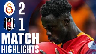 GALATASARAY vs BESIKTAS 2 1  Turkey SüperLig Highlights  29102024 [upl. by Eulalee]