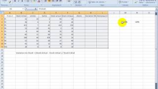 Cours De Excel  TVA  HT  TTC  Variation de Stockect [upl. by Ilime]