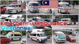 🛑Emergency Ambulance Responding Compilation In Malaysia Kompilasi Ambulans Di Malaysia 🇲🇾🛑 [upl. by Elledoj]