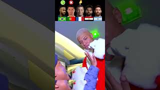 Messi VS Ronaldo VS Neymar VS Mbappe VS Salah🤩 Fan Interaction [upl. by Leihcey283]