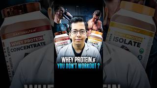 Whey Protein If You Don’t Workout   DtBhawesh  diettubeindia dietitian bestprotein shorts [upl. by Ahcsat]