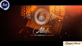 🟢04  Luxury Golden Muslim Wedding Invitation 2024  Klapper Waves Media WhatsApp 91 6381281488 [upl. by Winterbottom]