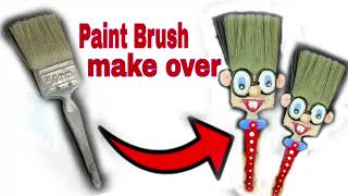 Paint brush makeover bestoutofwaste diy sanguttans reuseidea [upl. by Strickland]