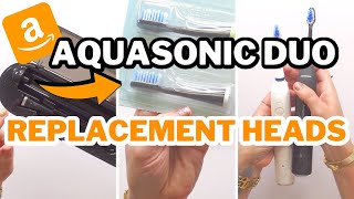 AQUASONIC DUO WIRELESS TOOTHBRUSH  REPLACEMENT HEADS  Honest Review [upl. by Anha]