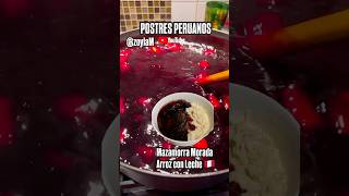 MazamorraMorada ArrozconLeche postresperuanos delicia peruana dessert shortvideo [upl. by Asillim]