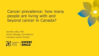 Cancer prevalence how many people are living with and beyond cancer in Canada [upl. by Sabella761]