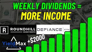 New Strategy For WEEKLY Paying Dividend ETFs To Increase Income [upl. by Anatniuq]