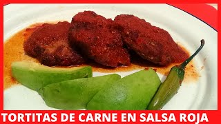 TORTITAS DE CARNE EN SALSA ROJA ¡¡EXQUISITAS [upl. by Bidget]