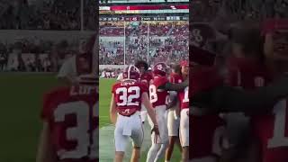 Alabama players clebrate after true freshman’s Rico Scott catches a late TD from QB Austin Mack [upl. by Eikcuhc]