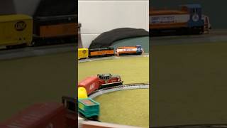 NScale 3 way train meet nscale modeltrains modelrailroad modelrailway shorts [upl. by Wight]