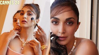 Kiara Advani new look from Cannes 2024 Kiara advani using fake accent at womens in cinema party [upl. by Molli]