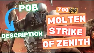 POE 325Molten Strike of Zenith Build Review [upl. by Haonam]