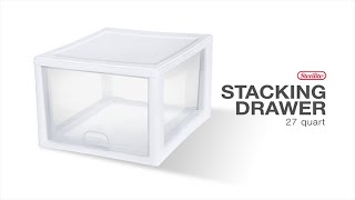 Sterilite 27 Qt Stacking Drawer [upl. by Amary]